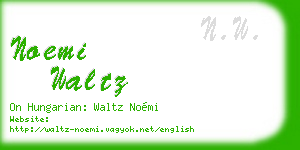 noemi waltz business card